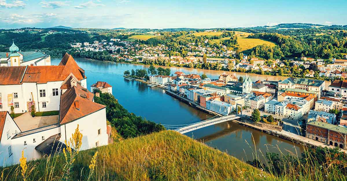 Luftbild von Passau als Symbolbild für die Entwicklung der Immobilienmärkte 2026 | Immobilienmarkt 2026